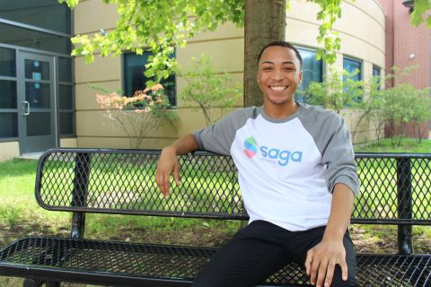 Saga Men's 3/4 Sleeve T-shirt